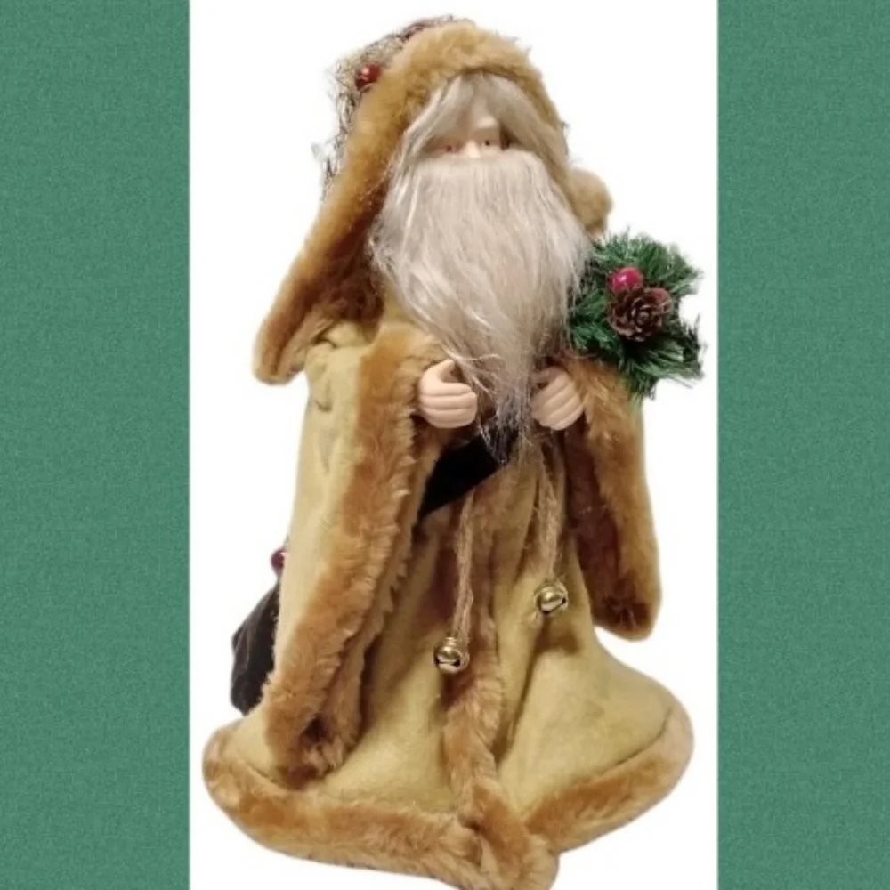 Old World Santa Handcrafted Holiday Rustic Woodlands Retro Luxury Collectors Pc